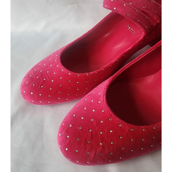 New Christian Louboutin Miss Mary Jane Shoes Heels Rhinestones Studs Sz 41 US 11 - Picture 10 of 10